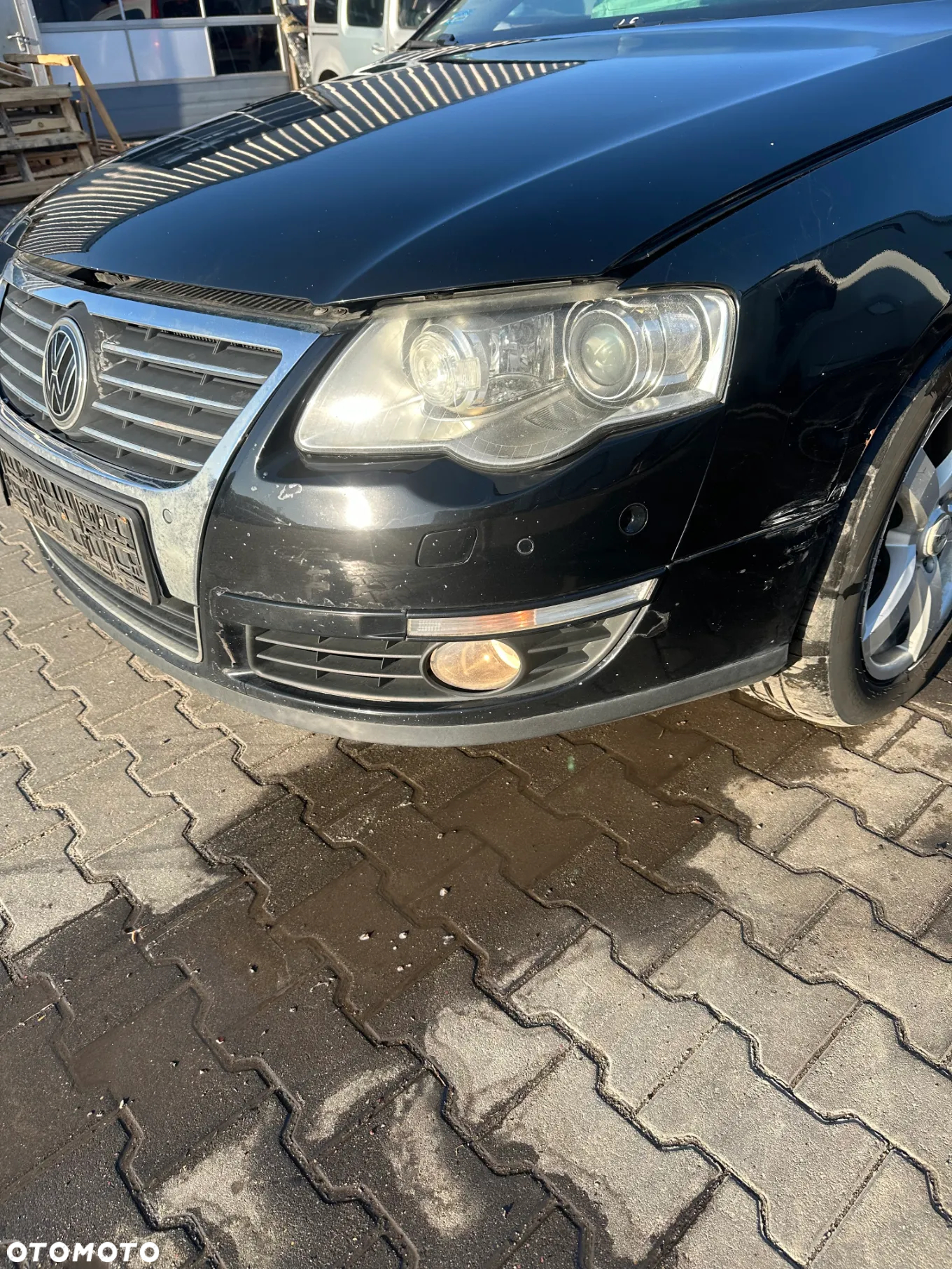 VW PASSAT B6 L041 ZDERZAK PRZEDNI 6xPDC SPRYSKI KOMPLETNY Z GRILLEM - 5