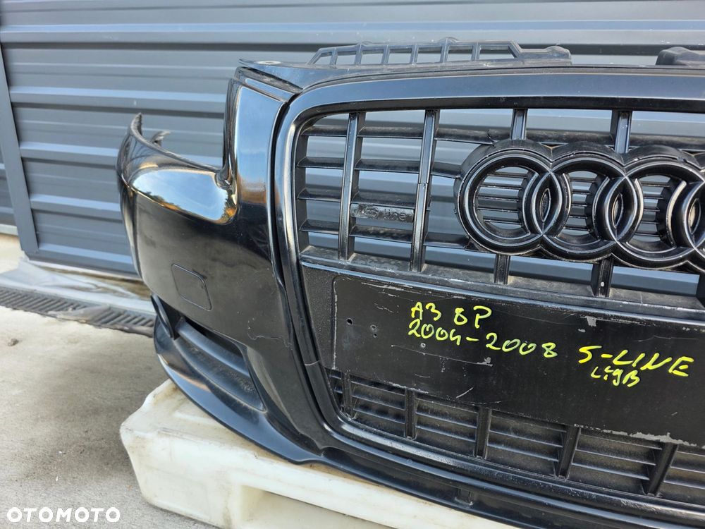 ZDERZAK PRZÓD AUDI A3 8P S LINE 2004-2008 LY9B KOMPLETNY ORYGINAŁ ! - 4