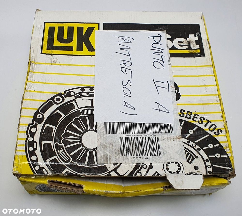 SPRZĘGŁO KOMPLETNE LUK FIAT PUNTO II 1.2 16V 318020110 411887500 118016210 - 2