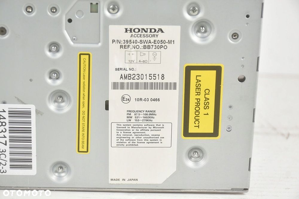radio * nawigacja honda cr-v iii 39540-swa-e050-m1 - 6