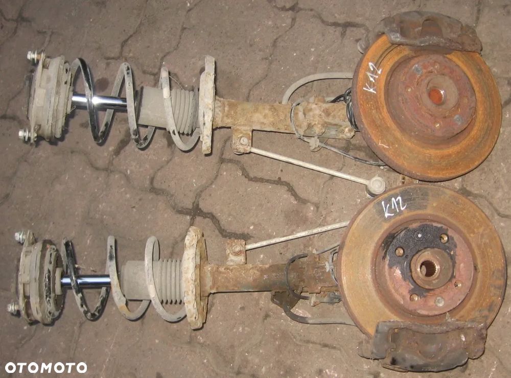 amortyzator sprężyna zwrotnica zacisk MICRA K12 1.2 16V