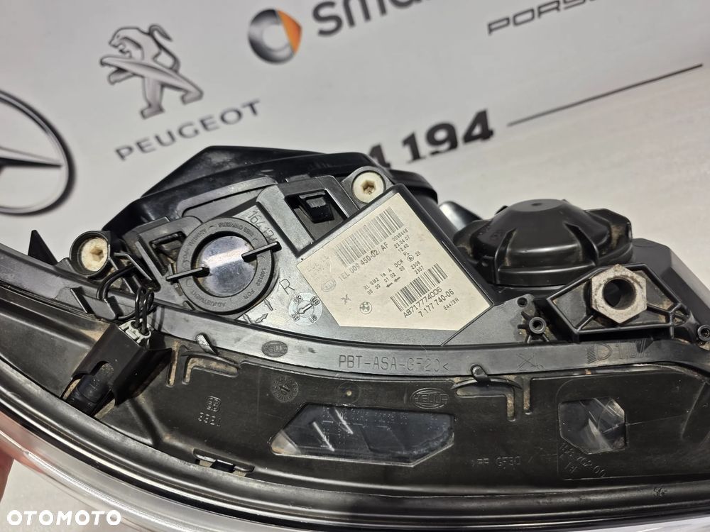 BMW E60 / E61 07- LIFT PRAWY BI-XENON NIESKRĘTNY BLACK PRAWA LAMPA PRZEDNIA PRZÓD , NR 7177740 / 7177740-06 / A8717774006 , NR AUKCJI LPP189 - 14