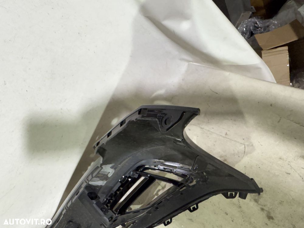 Bara fata VW Golf 7 VII, facelift, R-Line, 2017, 2018, 2019, 2020, cod origine OE 5G0807221LR, cu gauri pentru spalatori faruri si senzori de parcare (6). - 6