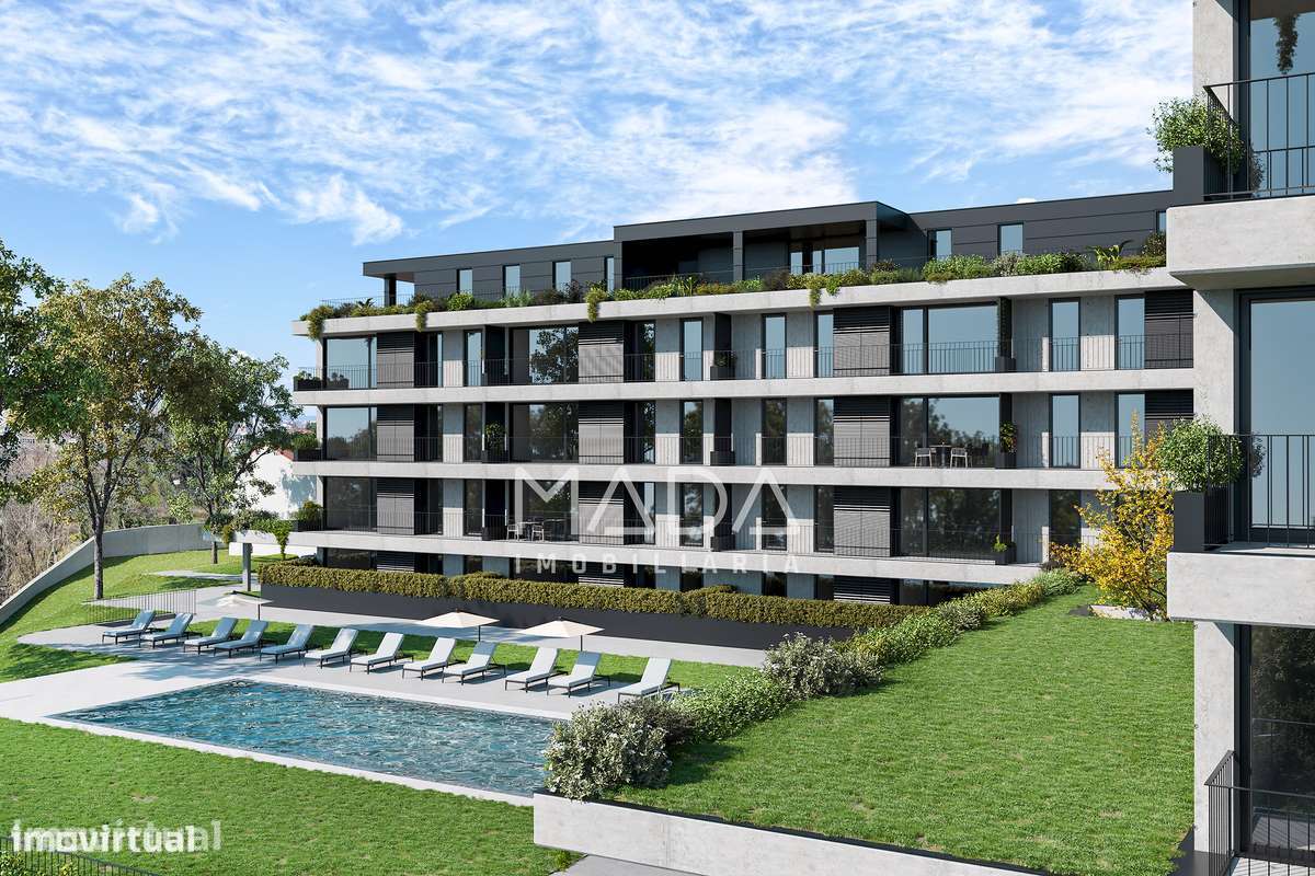 NOVO Apart. T4 (último piso) c/piscina e 3 lugares de garagem em Braga - Grande imagem: 5/31