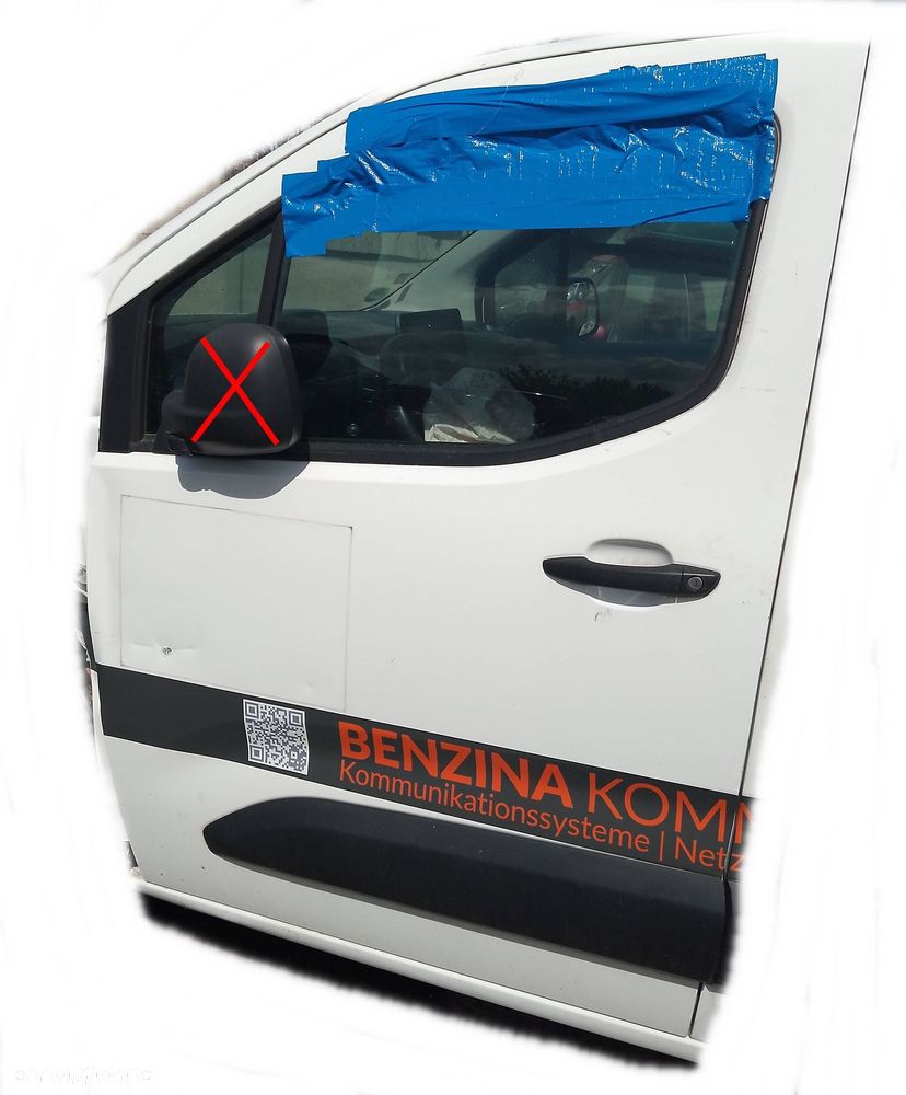 PEUGEOT PARTNER III RIFTER BERLINGO IV DRZWI PRZÓD PRZEDNIE LEWE KOMPLETNE - 1