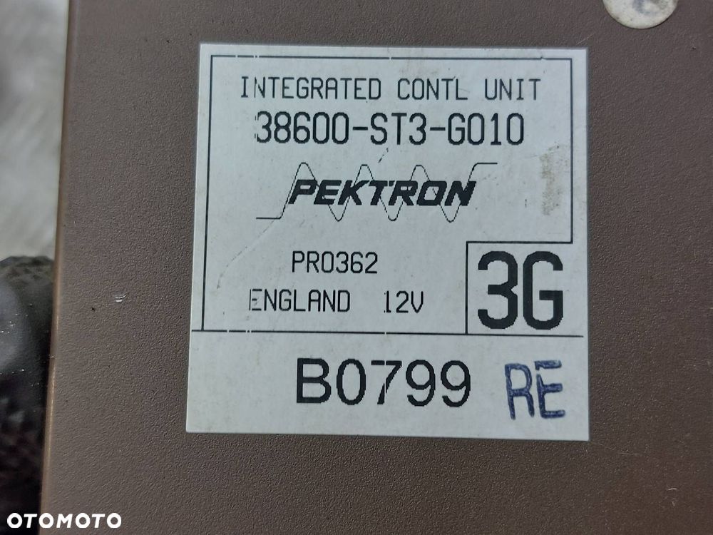 ZESTAW STARTOWY STEROWNIK STACYJKA HONDA CIVIC VI 1.4 16V 37820-P1J-E14 - 6