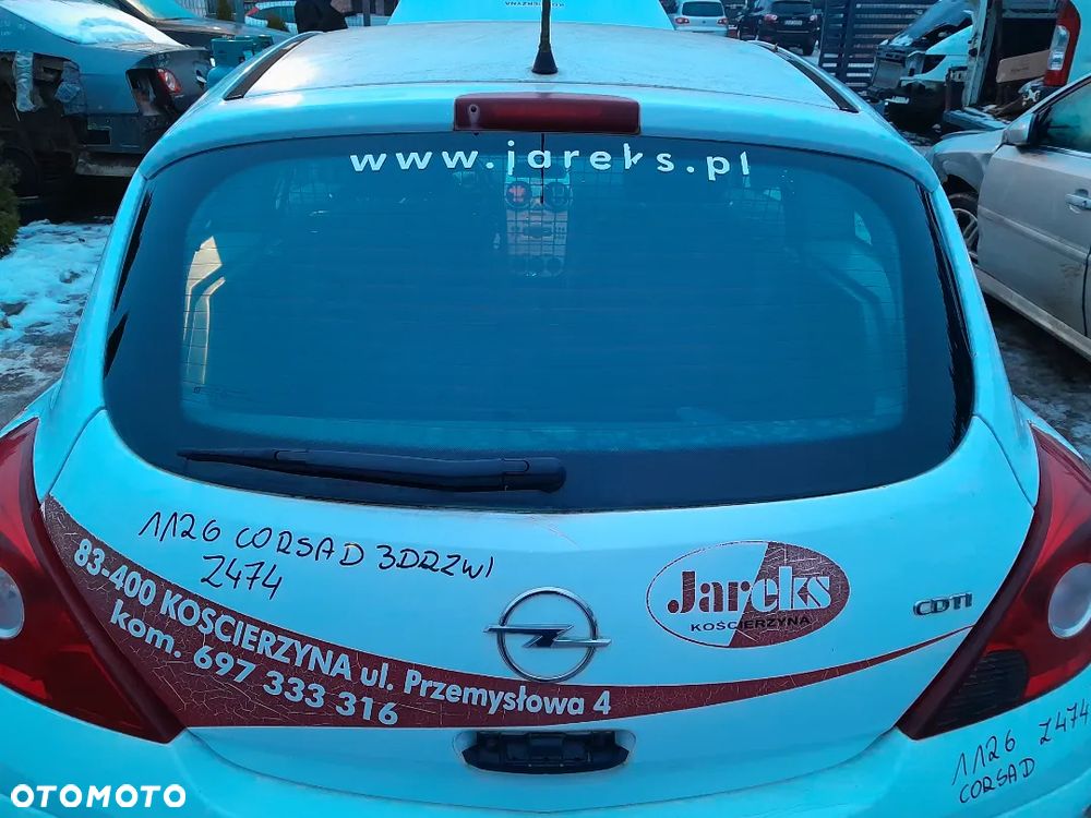 Klapa Tylna Tył Bagażnika Opel Corsa D HB 3Drzwi Z474 - 2