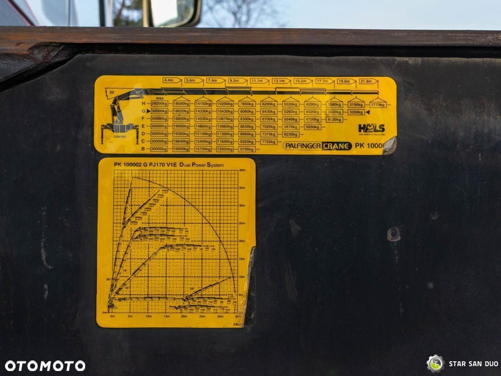 Volvo FH 520 8x2 PALFINGER PK 100002 HDS Żuraw Fly Jib - 21