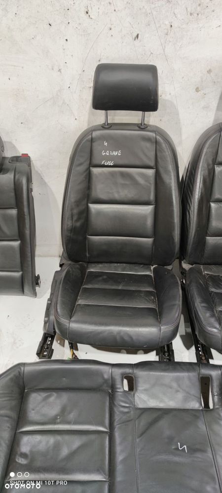 FOTEL FOTELE KOMPLET AUDI A6 C6 SKÓRA FULL *4* - 7