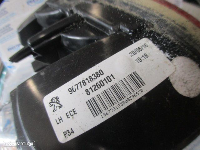 Farol Tras 9677818380 PEUGEOT 308  T9 FASE 1 2016 1.6HDI 120CV 5P CINZENCO ESCURO MALA ESQ ORIGINAL PEUGEOT 308 2015 1.6 HDI 120CV 5P CINZA - 3