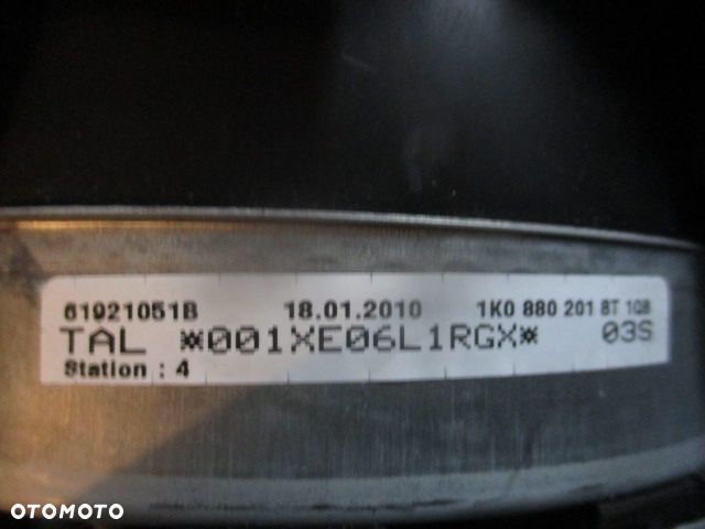 Airbag poduszka kierowcy 1K0880201BT VW Passat B6, Touran, Golf V - 3