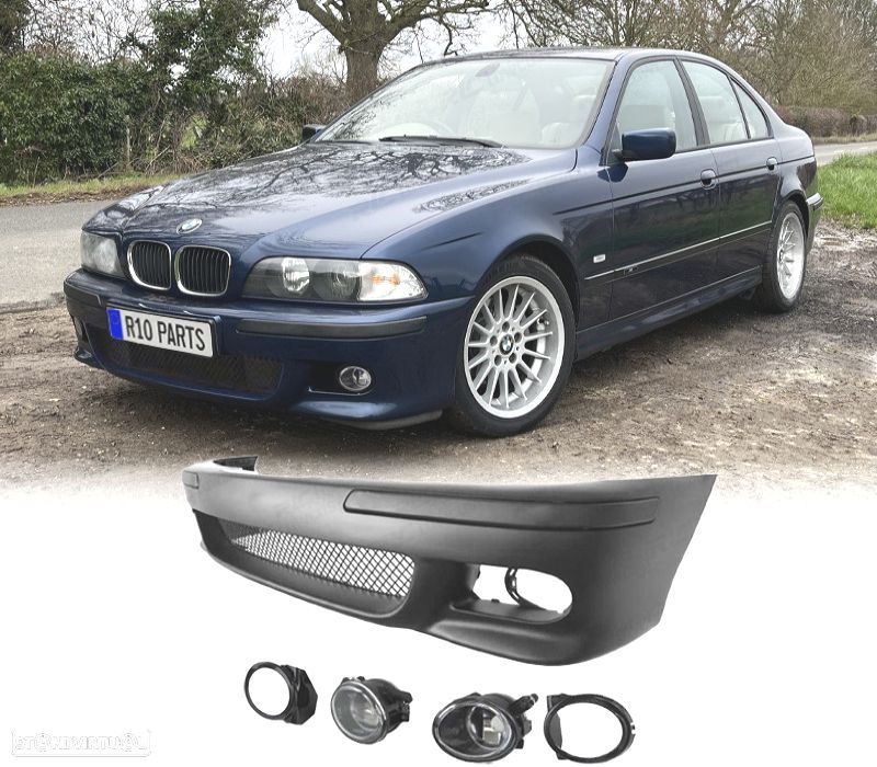 PARA-CHOQUES FRONTAL BMW E39 95-03 PACK M + FAROIS DE NEVOEIRO - 1