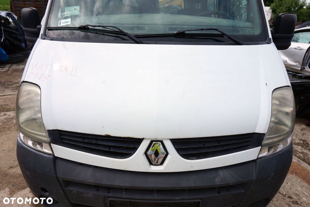 MASKA ZDERZAK BŁOTNIKI LAMPY MASTER II LIFT O389  RENAULT 2003-2010 BIAŁY PRZÓD KOMPLETNY - 2