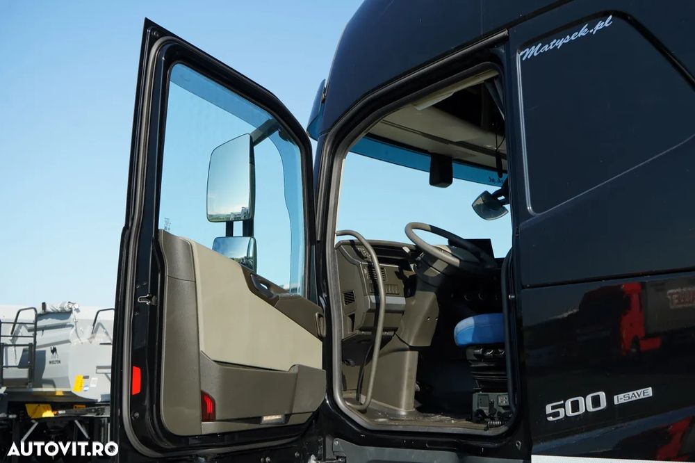 Volvo FH 500 / MEGA / COMBINAT TANDEM TRAVEL 120 M3 / 2024 / I-PARK COOL / DOCURI DE ACOPERIRE PENTRU CĂRUCIOR / PUNTE RIDICATĂ / JANTE DIN ALIAJ / REMORCĂ WECON - 23
