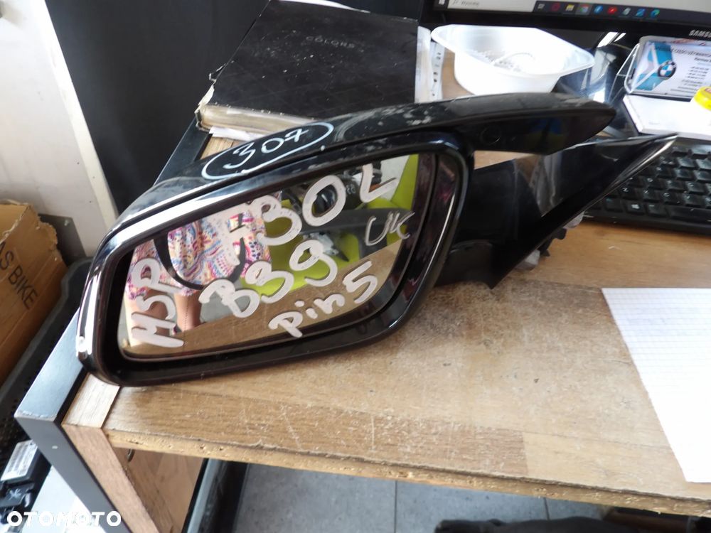 BMW - F30 - KOLOR B39 - 5PIN - M PAKIET - LEWE LUSTRKO ZEWNĘTRZNE - UK - 1