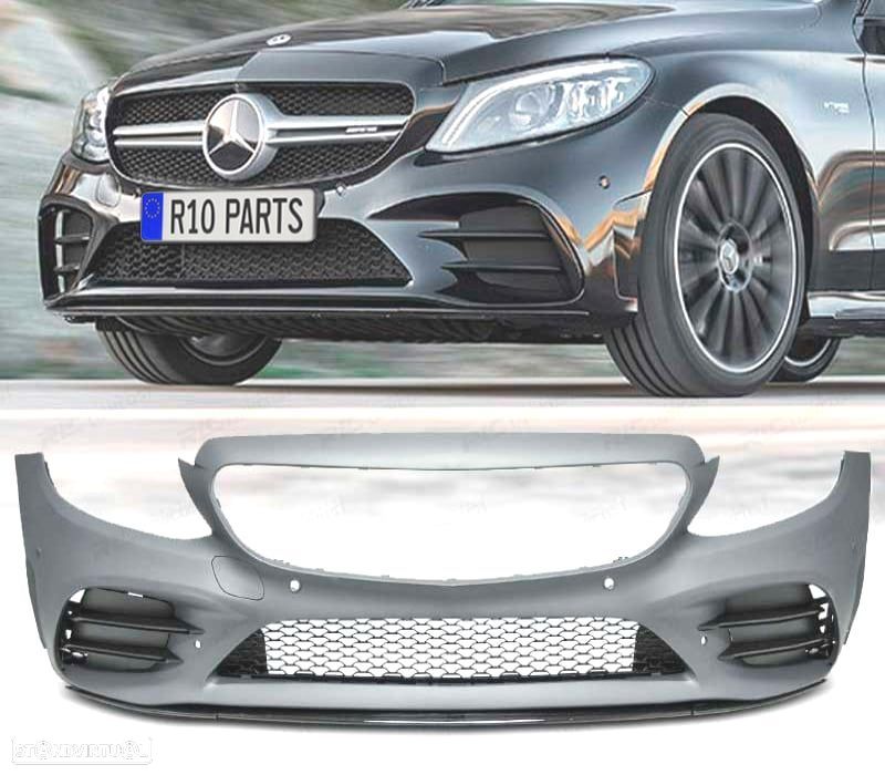 PARA-CHOQUES FRONTAL MERCEDES CLASE C W205 18-21 LOOK AMG - 1
