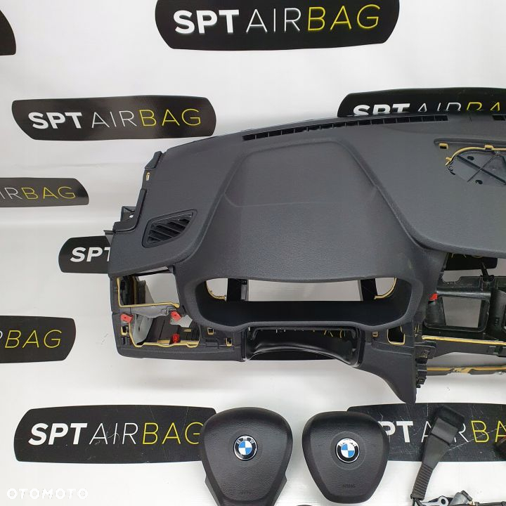 BMW X3 F25 DESKA ROZDZIELCZA KONSOLA KOKPIT PULPIT PODUSZKI AIRBAG AIR BAG NAPINACZE KIT SET - 2