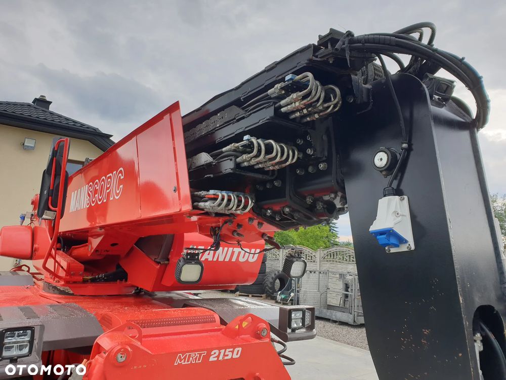 Manitou MRT ROTO 2150 Privilege KOSZ/WIDŁY/PILOTY SPROWADZONA PIĘKNY STAN - 24