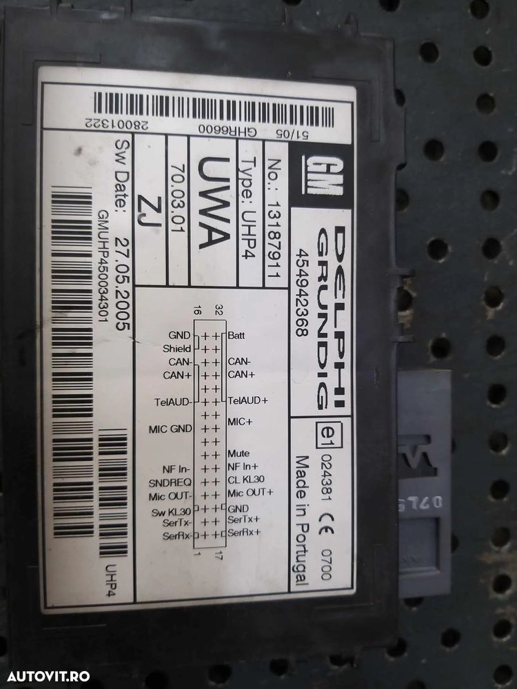 Modul electronic opel vectra c 454942368 13187911 - 3