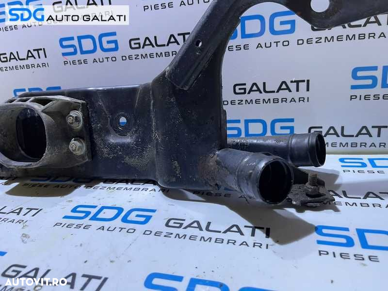 Suport Capat Lonjeroane Trager Traversa Inferioara Conducta Teava Intercooler Audi A4 B6 2.5 TDI V6 2001 - 2005 Cod 8E0199521AA - 3