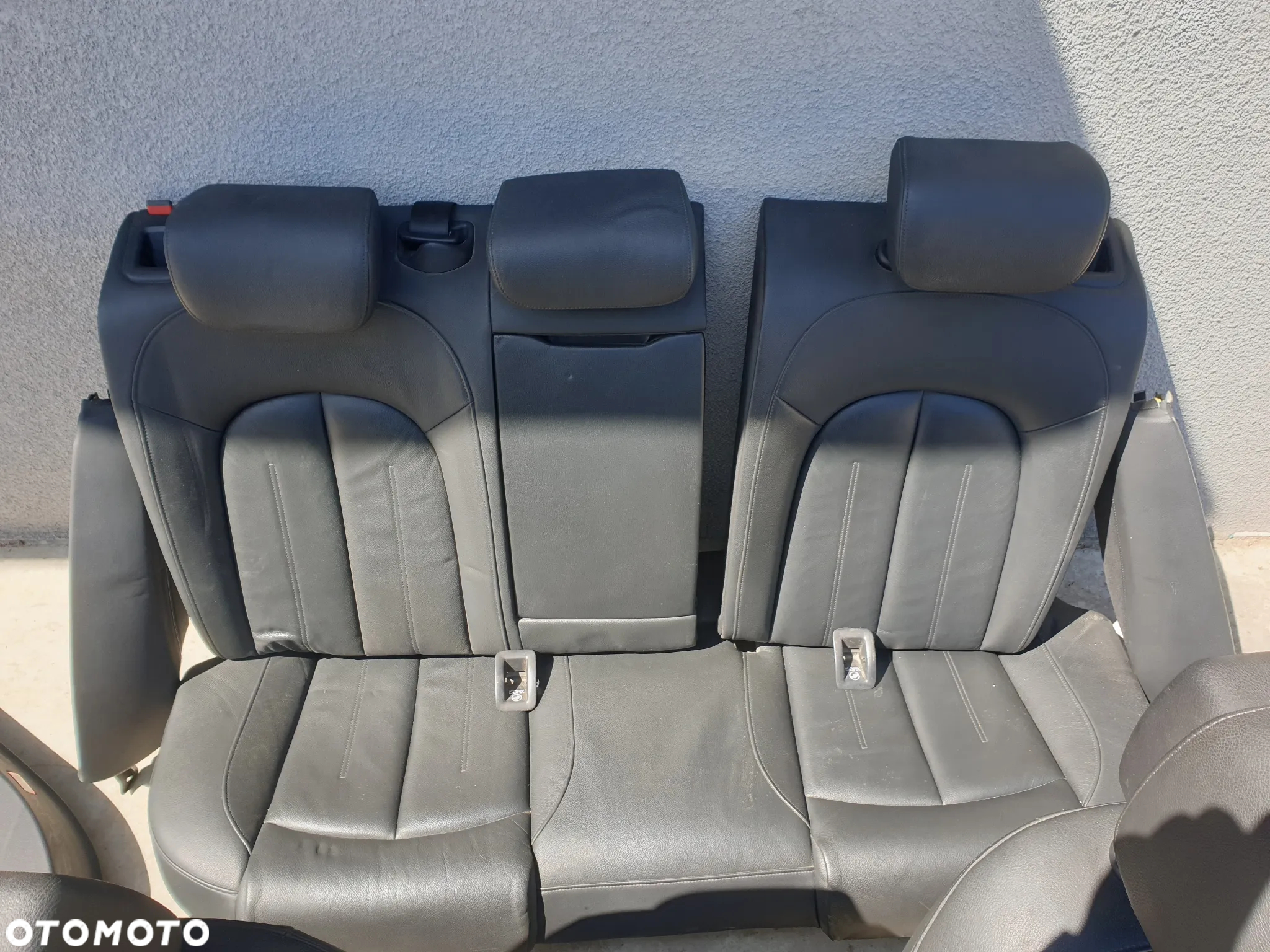 FOTELE KANAPA BOCZKI CZARNE SKÓRA AUDI A6 C7 SEDAN - 3