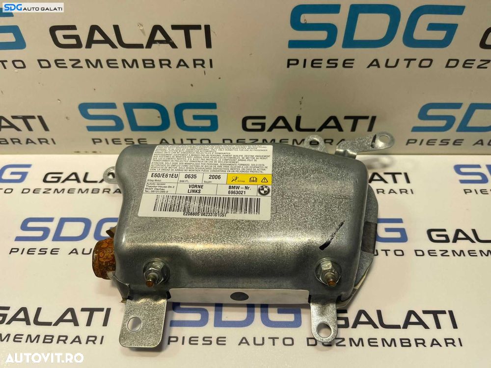 Airbag Lateral de pe Usa Portiera Stanga Fata BMW Seria 5 E60 E61 2003 - 2010 Cod 6963021 [1733] - 4