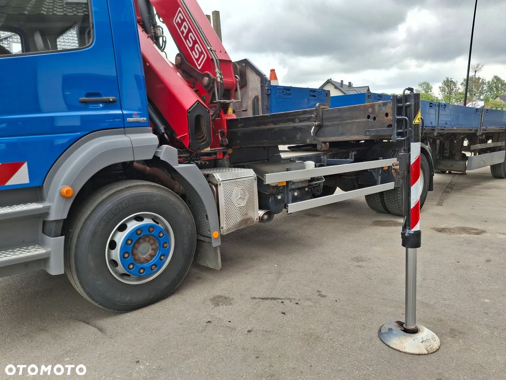 Mercedes-Benz Axor 1933 HDS FASSI F135 17 Metrów Wysięgu Żuraw Skrzynia Siodło Zawieszenie Resor 2010r Przyczepa Łączna Długość Ładunku 11 Metrów Transport Ładunków Dłużycowych Do Zbrojenia Do Budowlanki - 28