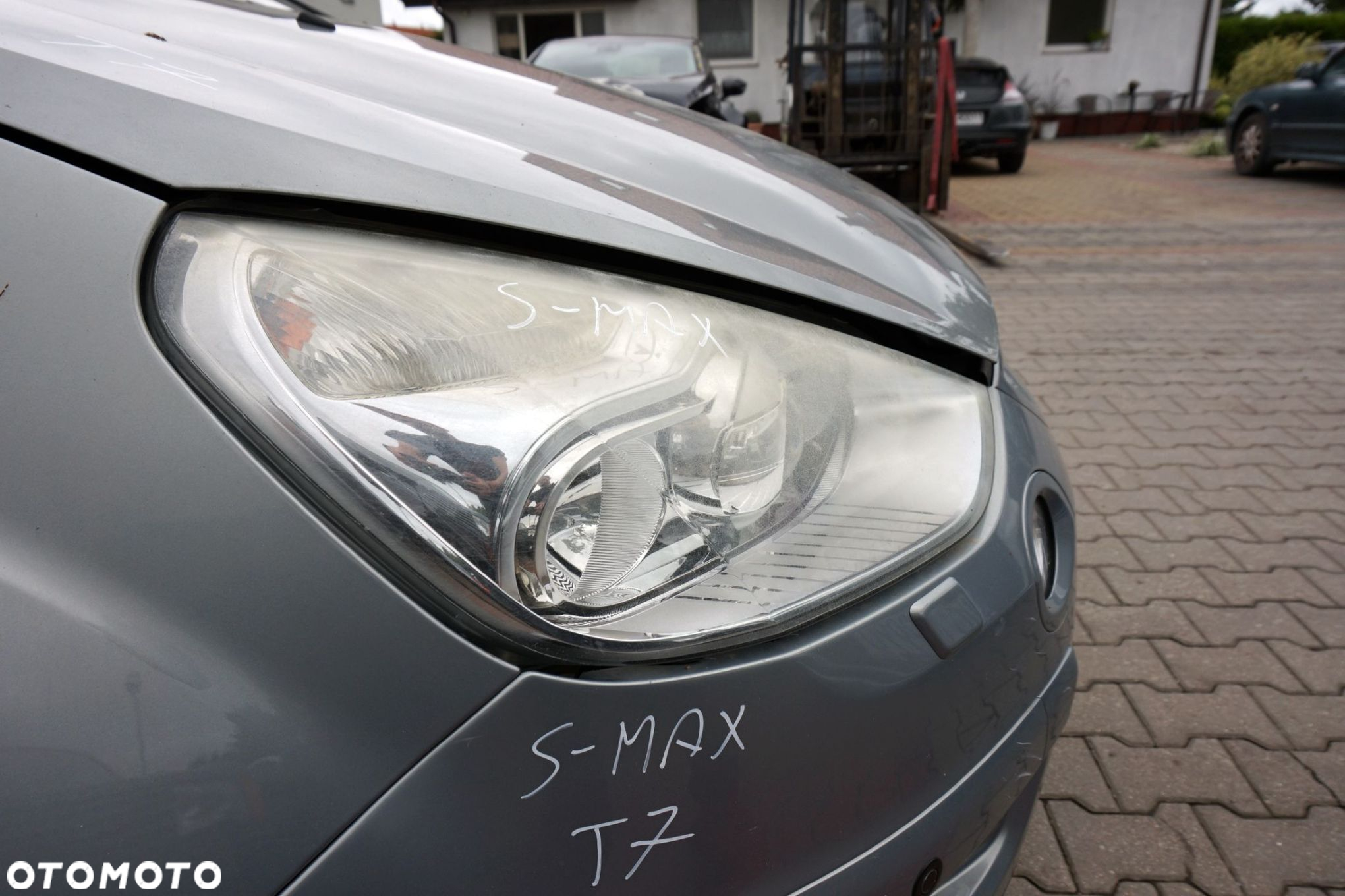 MASKA ZDERZAK BŁOTNIKI LAMPY S-MAX I MK1 T7 XENON EU FORD 2006-2010 SZARY THUNDER PRZÓD KOMPLETNY - 18