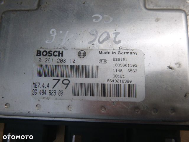 ZESTAW STARTOWY PEUGEOT 206 1.6 16V 0261208101 - 5