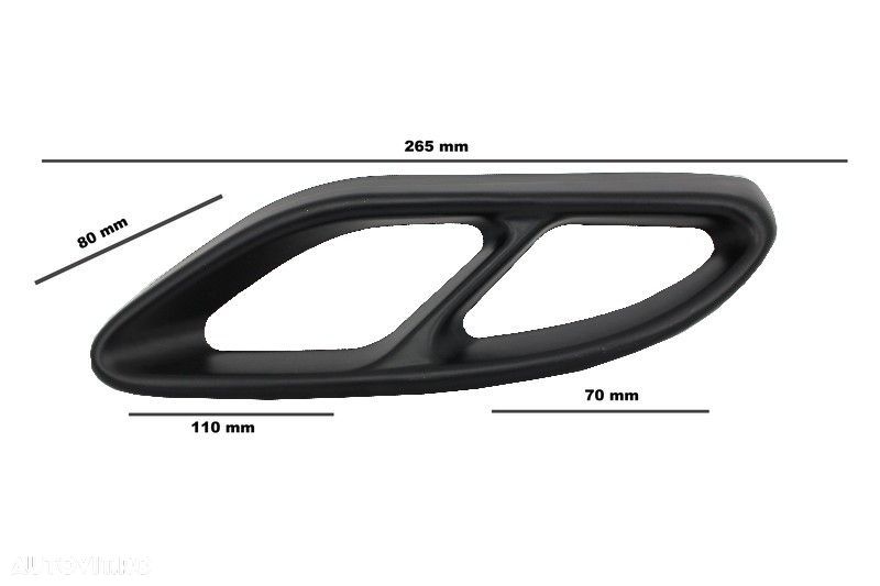 Ornamente tobe sistemul de evacuare compatibil cu Mercedes C-Class W20 - 3