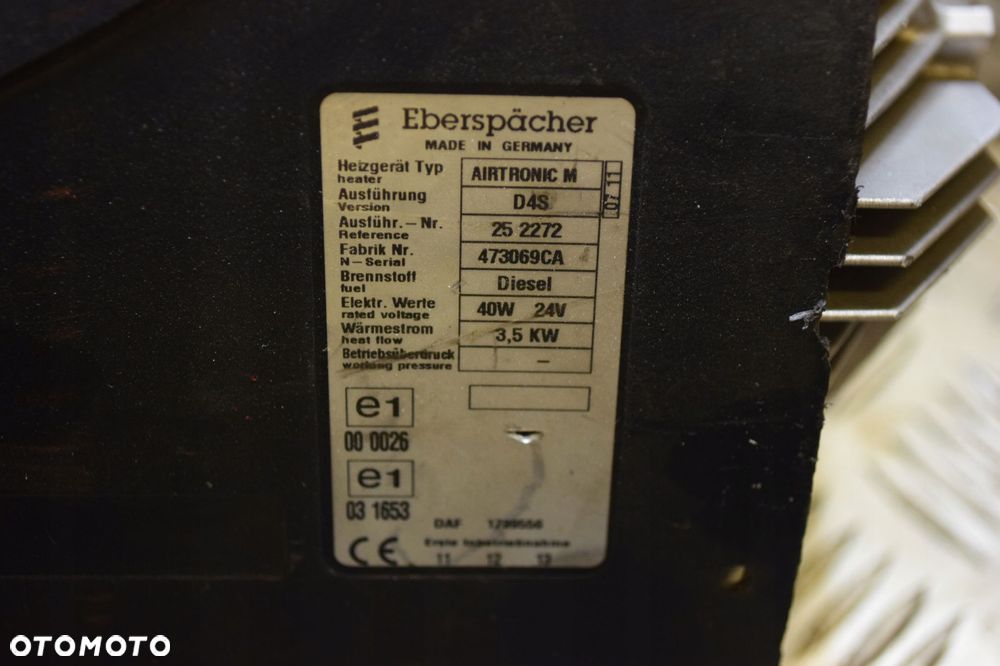 OGRZEWANIE POSTOJOWE EBERSPACHER D4S MAN CAN - 2