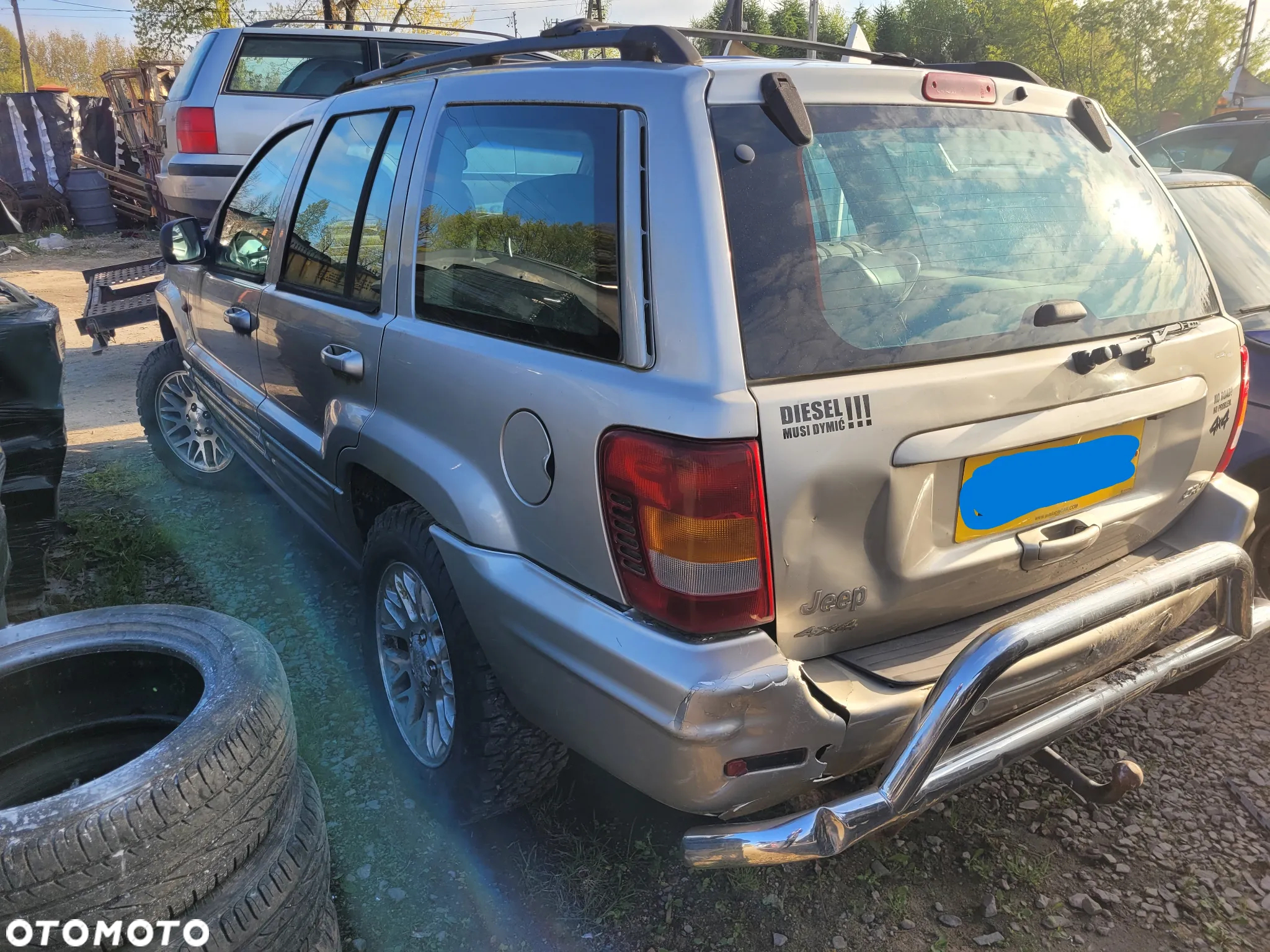 JEEP GRAND CHEROKEE WJ (ANGLIK) maska pokrywa silnika klapa bagażnika zderzak lampa reflektor pas przedni stop - 4