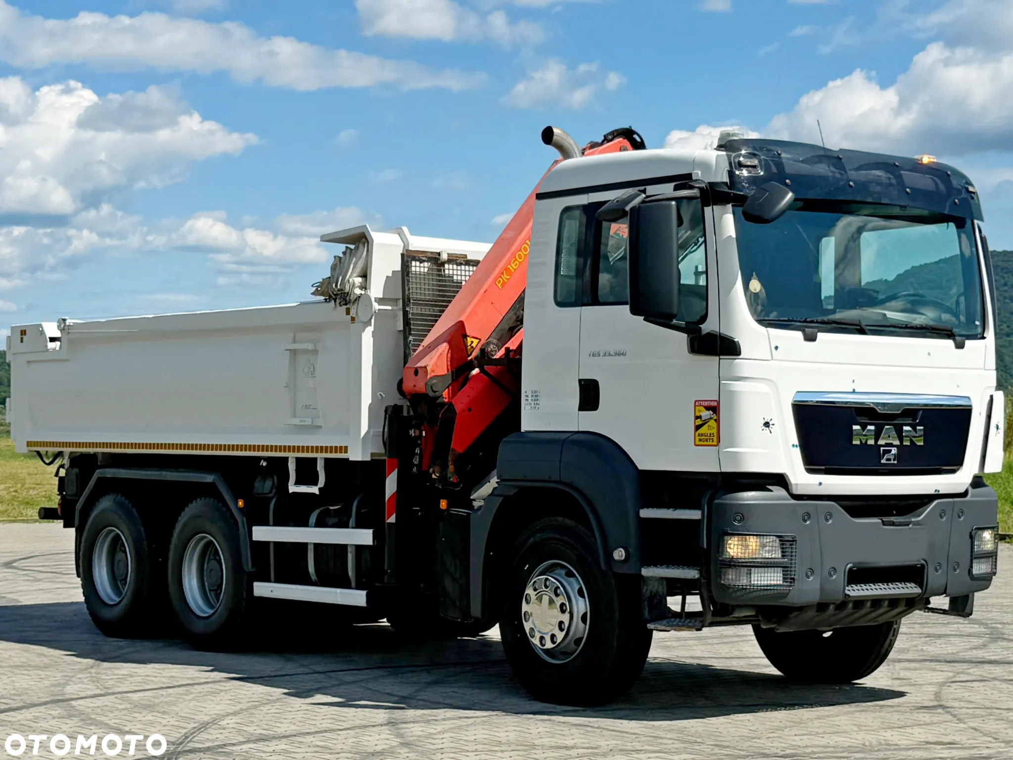 MAN TGS 33.360 * WYWROTKA 4,95 m + PK 16001 - KB + PILOT / 6x4 * STAN BDB - 4