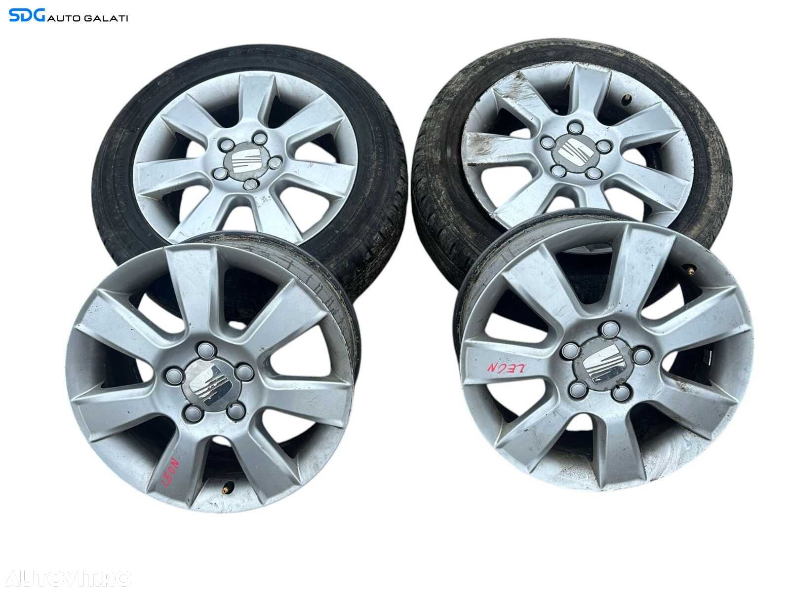 Set 4 Jante Roti Aliaj 205 55 16 R16 5x112 6.5x16 ET50 Volkswagen Passat B8 2014 - 2023 [V0159] [V0160] - 1