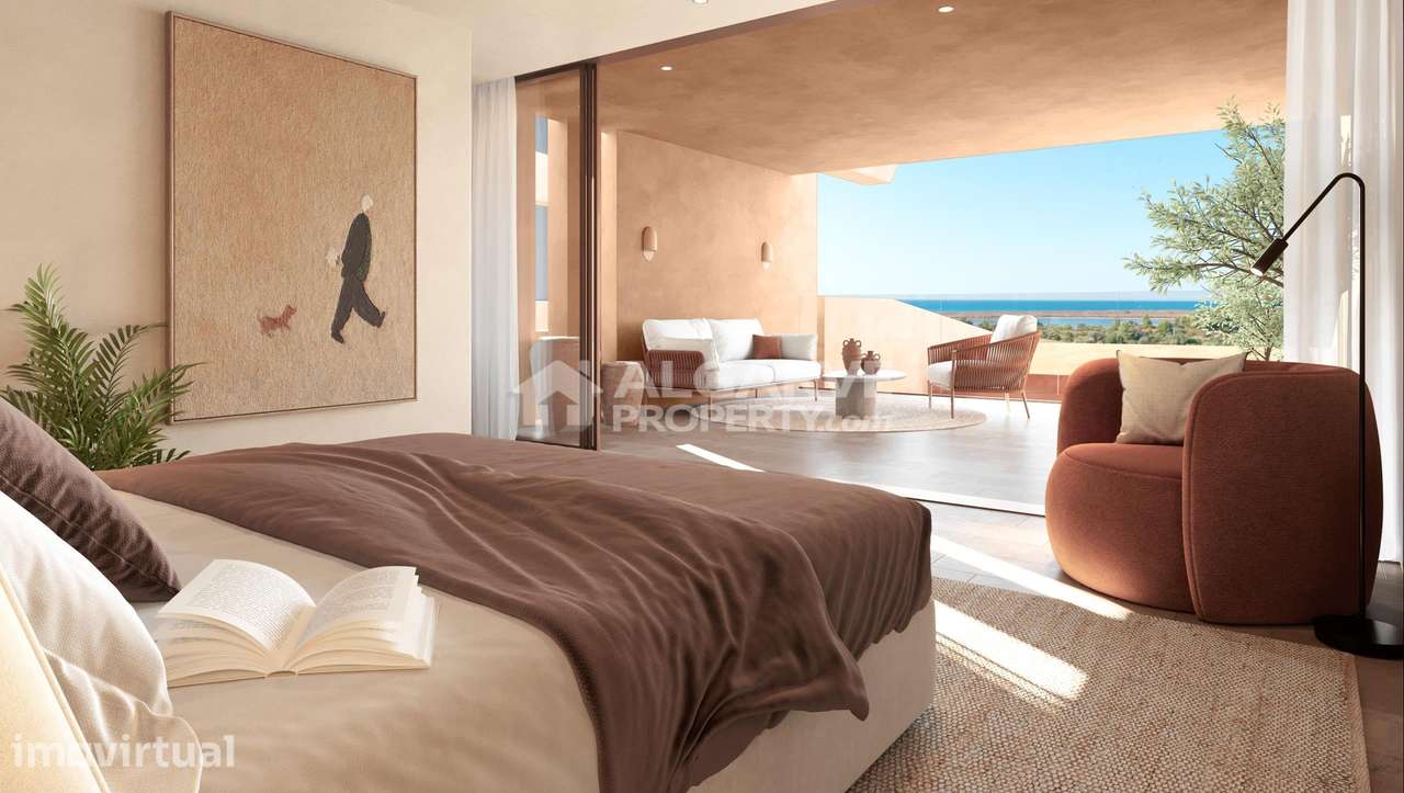 Apartamento de Luxo T2 com Vista Mar à Venda em Resort no Algarve - Grande imagem: 5/12