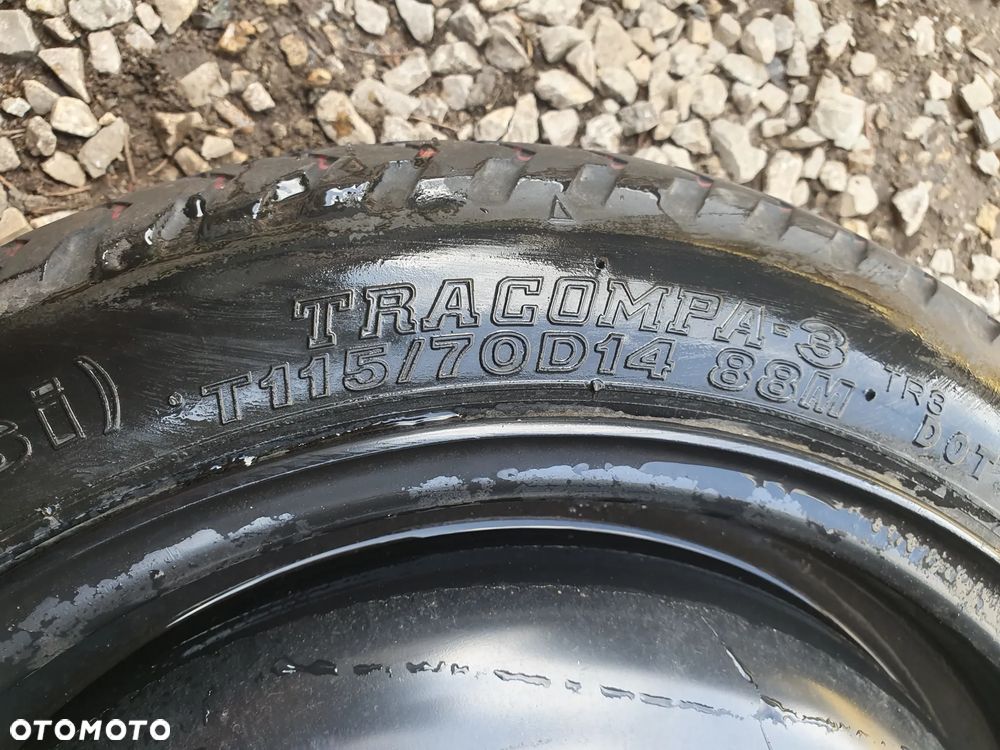 TOYOTA YARIS 1 I 5D 99- KOŁO DOJAZDOWE 4X100 14'' 115/70 D14 - 2