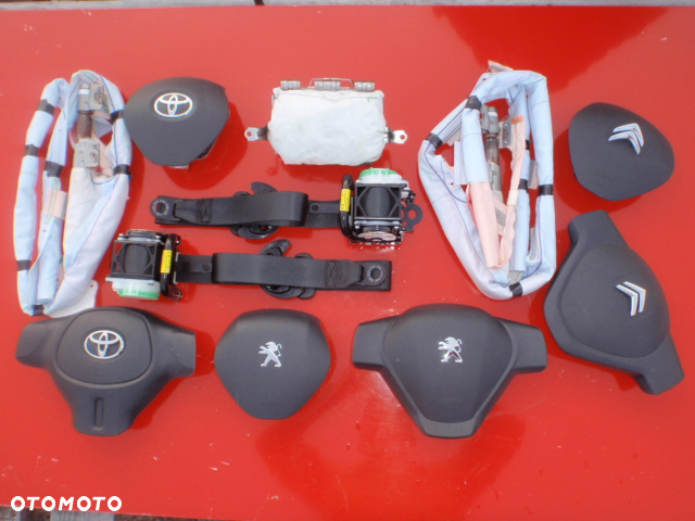 TOYOTA AYGO PODUSZKI AIRBAG DESKA KONSOLA KOKPIT PULPIT PÓŁKA PARAPET PASY PAS MIX - 3