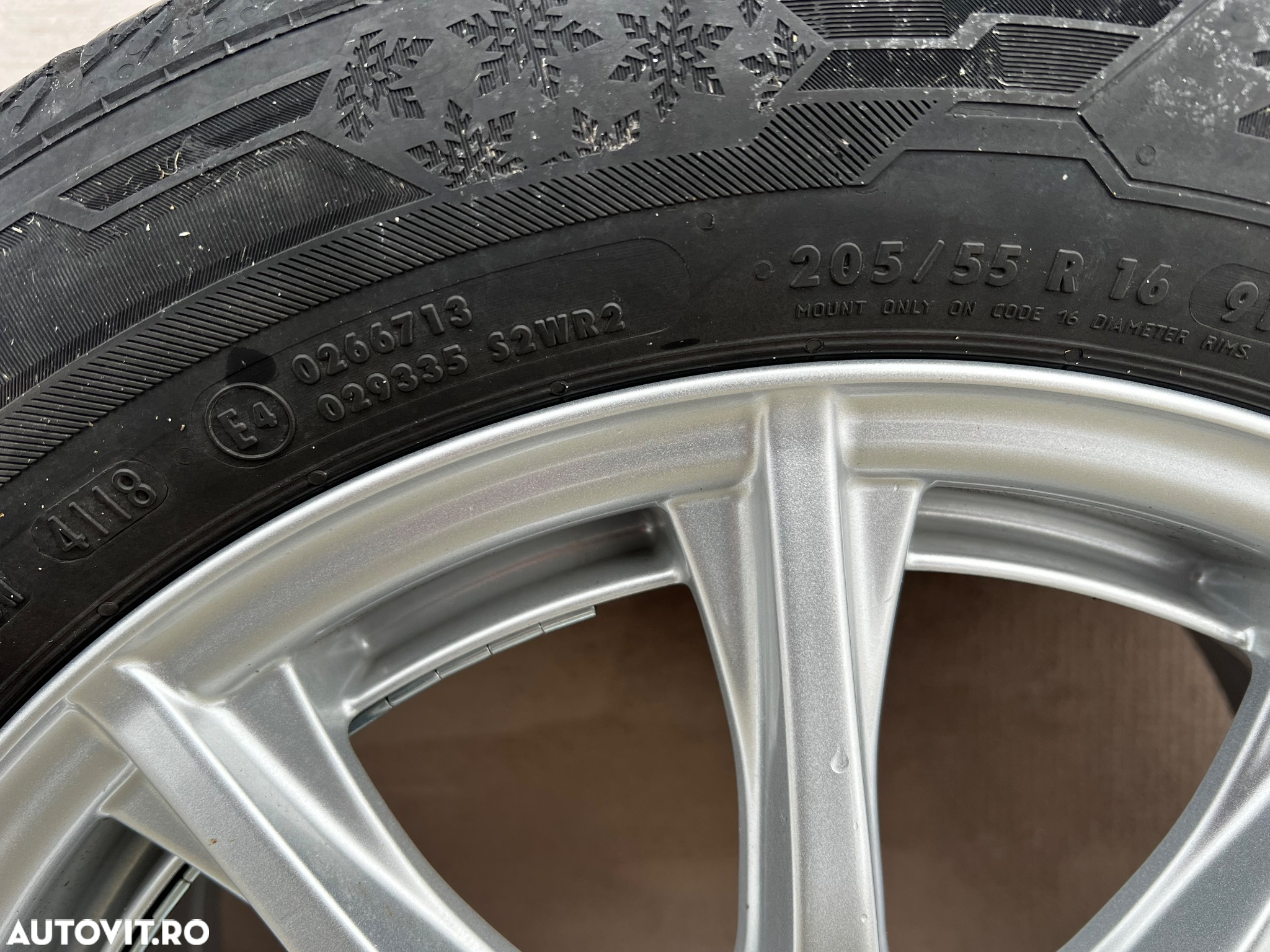 Roți iarnă 205 55 R16 5x112 Volkswagen Touran Mercedes - 11