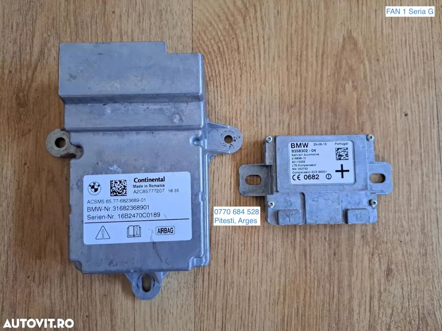 Modul ECU calculator unitate airbag senzor impact modul compensator ECE kompensator LTE originale BMW G30 G11 G12 - 1
