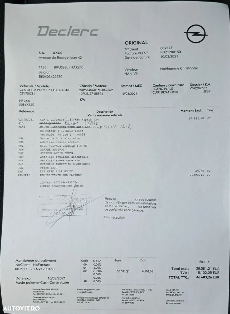 Opel Grandland X 1.6 Turbo Hybrid START/STOP 4X4 Ultimate - 13