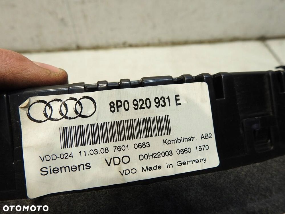 ZESTAW IMMO KOMPUTER AUDI A3 8PA 1.9 TDI 03G906021RE 8P0907279K 1K0907530P - 14