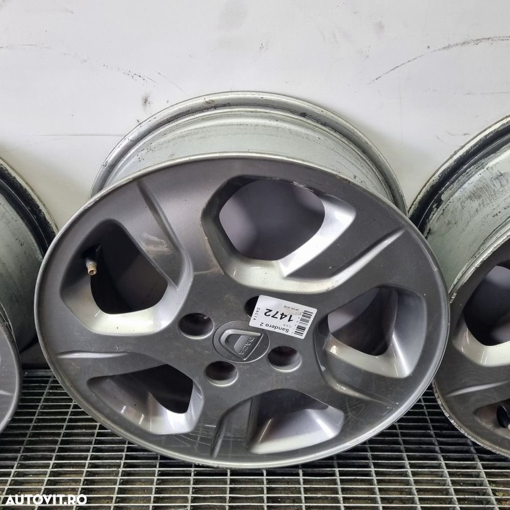 Jante aliaj Dacia Sandero 2 2012 - 2016 (1472) R15 ET40 4*120 - 4