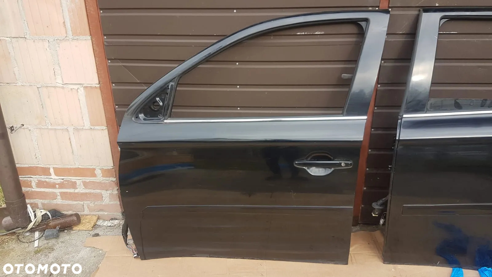 Drzwi Mitsubishi Outlander Lewy Lewe Przód Czarne - 2
