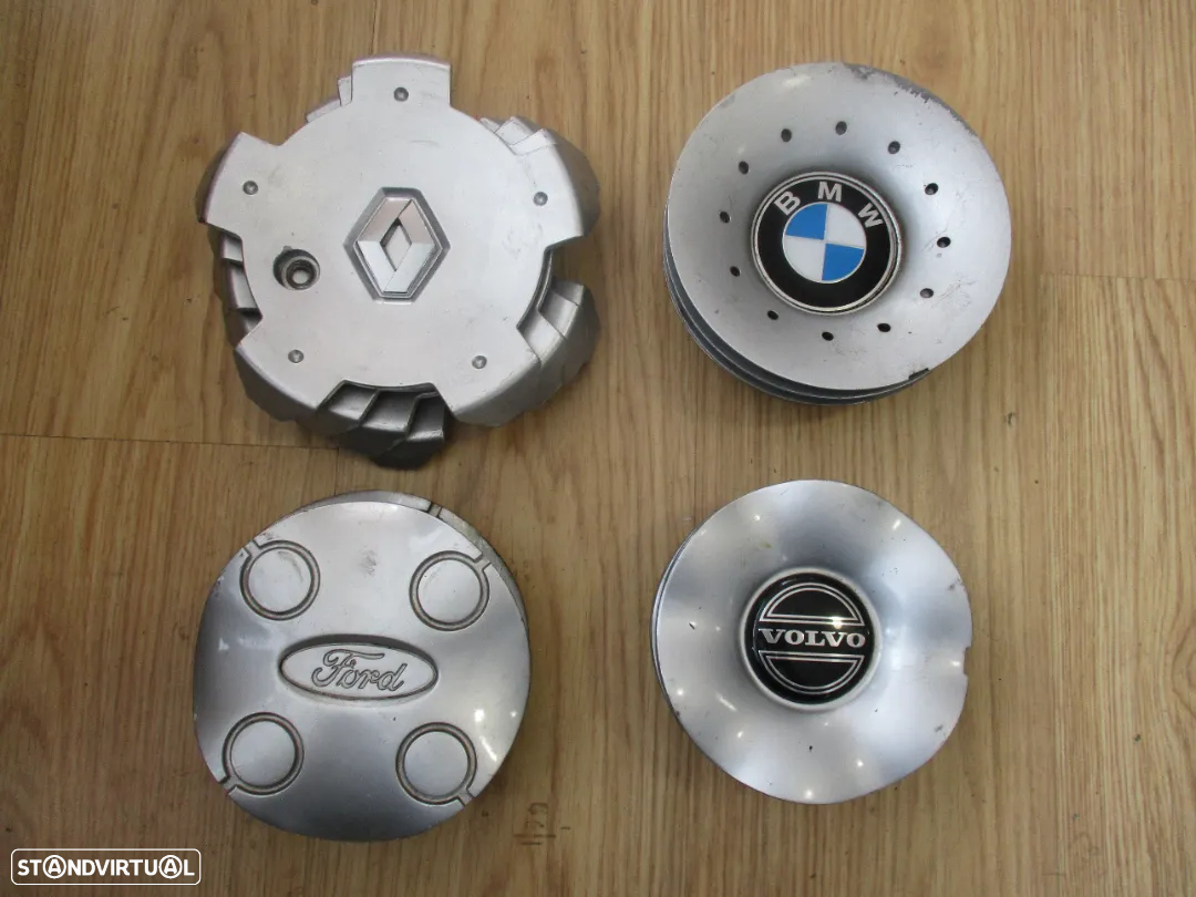 4 Centros Jante Roda BMW Volvo Ford Renault - 3