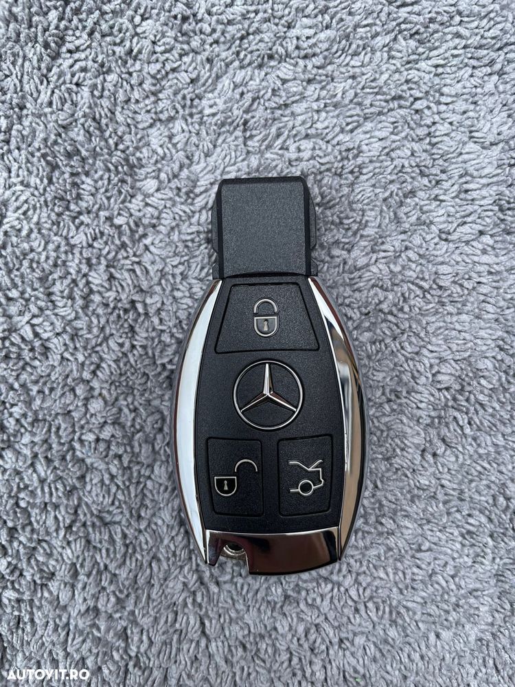 Carcasa cheie telecomanda Mercedes Benz 3 butoane model cromat - 2