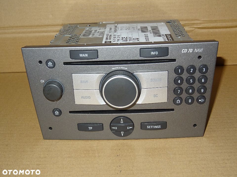 OPEL VECTRA C SIGNUM RADIO NAWIGACJA WYŚWIETLACZ MONITOR KOLOROWY CID CD70 DVD90 NAVI - PIN CARPASS - 6