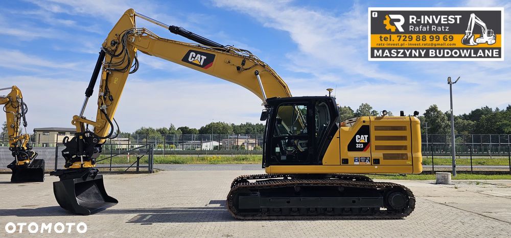 Caterpillar 323 Next Gen głowica Engcon Leica MCP80 szczypce - 1