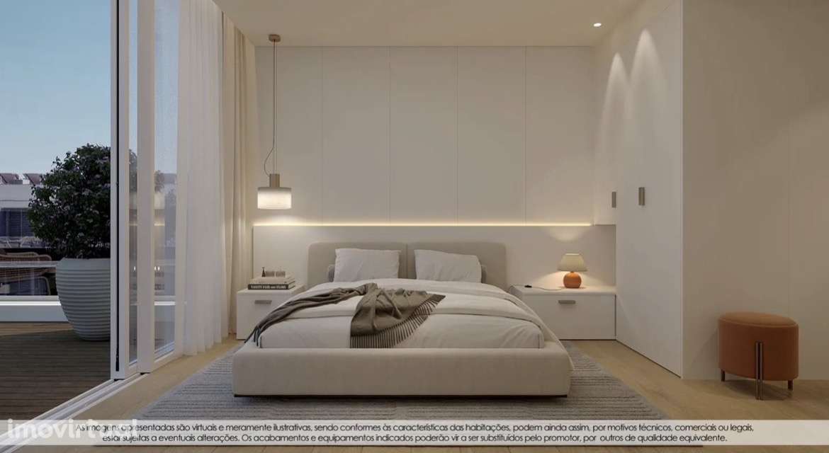 T1 - Canidelo perto das praias, 2 andar c/varanda 11m2 a Poente - Grande imagem: 5/10