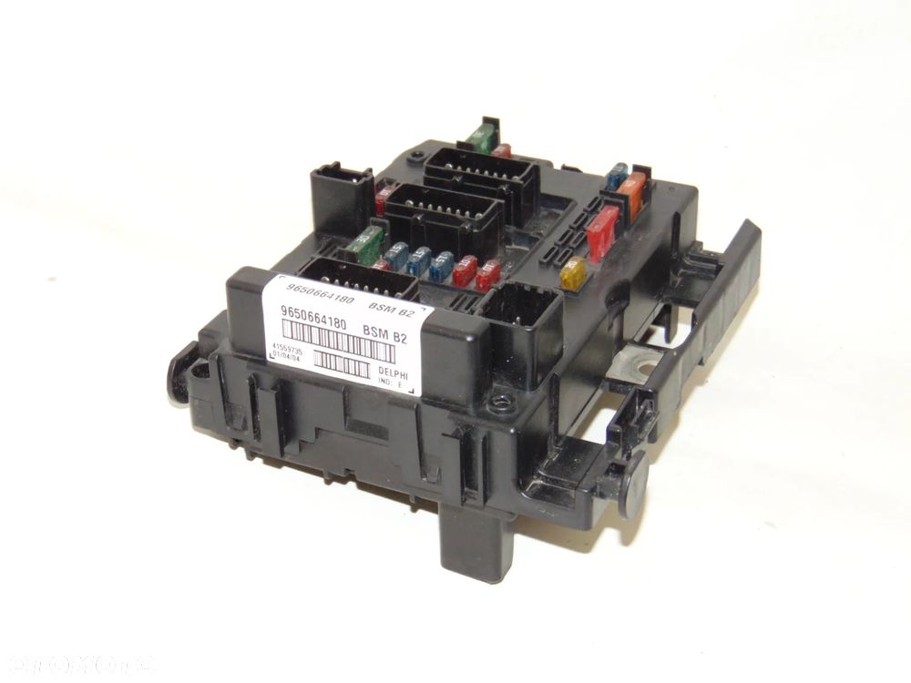 Moduł sterownik BSM skrzynka puszka bezpieczników 9650664180 Citroen C2 C3 C5 Berlingo I Xsara Picasso Peugeot 206 307 Partner - 10