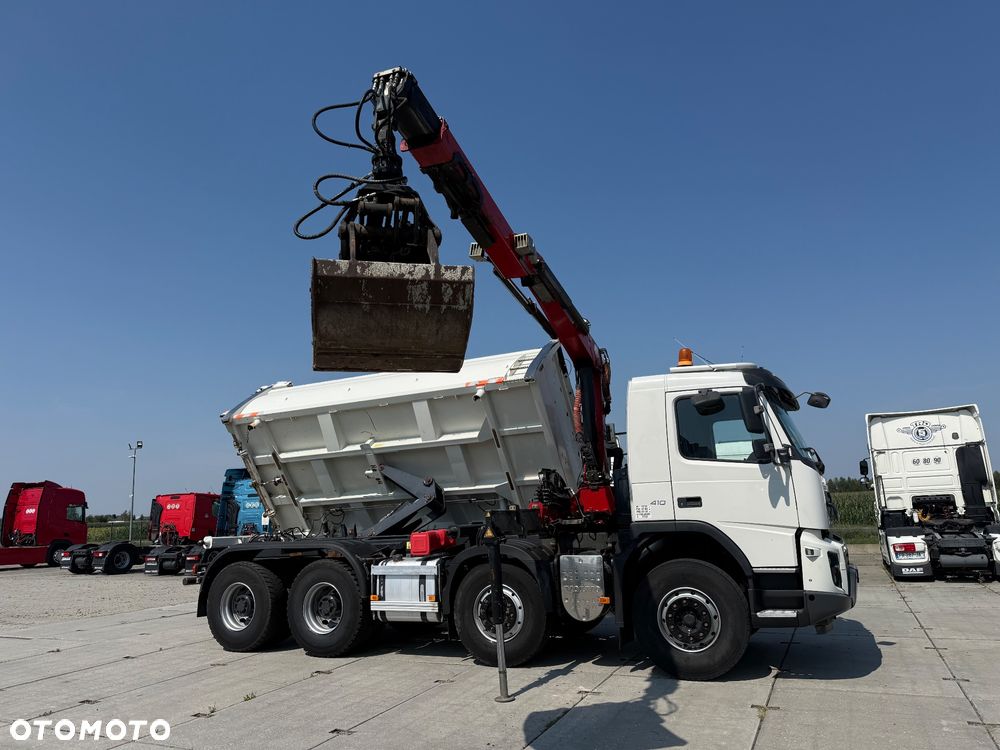 Volvo FMX 410 / WYWROTKA + HDS / 8X4 / KIPER 2 STRONY / MANUAL / EURO 5 / Z FRANCJI / STAN BDB / / / - 3